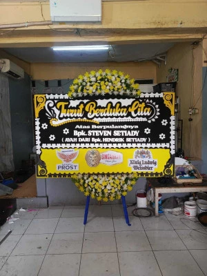 Papan Bunga di Gereja Hkbp Jakarta