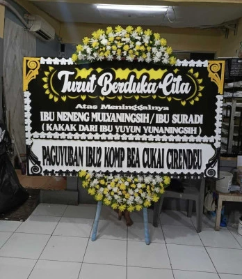 Papan Bunga di Gereja Hkbp Jakarta
