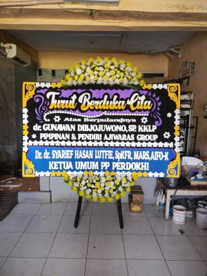 Papan Bunga di Gereja Hkbp Jakarta